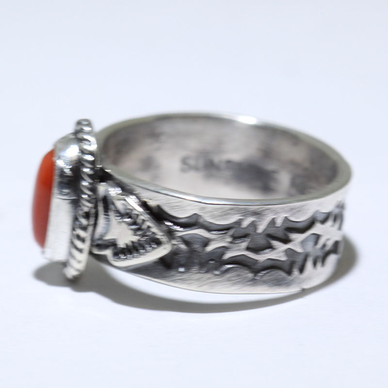 Anillo de Coral por Sunshine Reeves - Talla 9.5