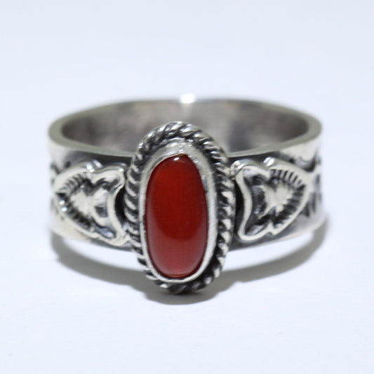 Bague en corail par Sunshine Reeves - Taille 10.5