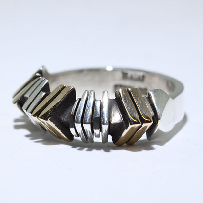 แหวนตัดพร้อมทอง 14K โดย Isaiah Ortiz - ขนาด 13.5