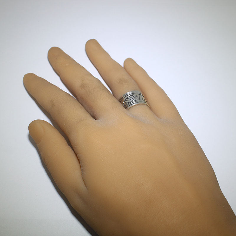 查理·约翰设计的银戒指 8号