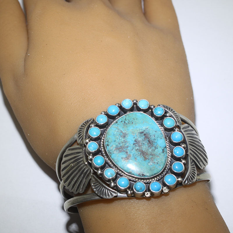 Turquoise Bracelet by Sheila Tso 5-1/2"