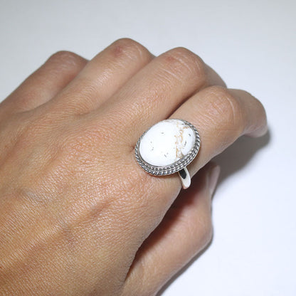 White Buffalo Ring by Navajo