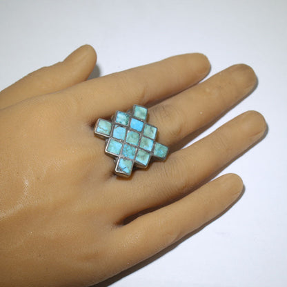 Blue Gem Ring by Jock Favour- 9.5