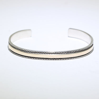 14K & Silver Bracelet by Bruce Morgan