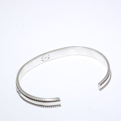 Bracelet en or 14K et argent par Bruce Morgan