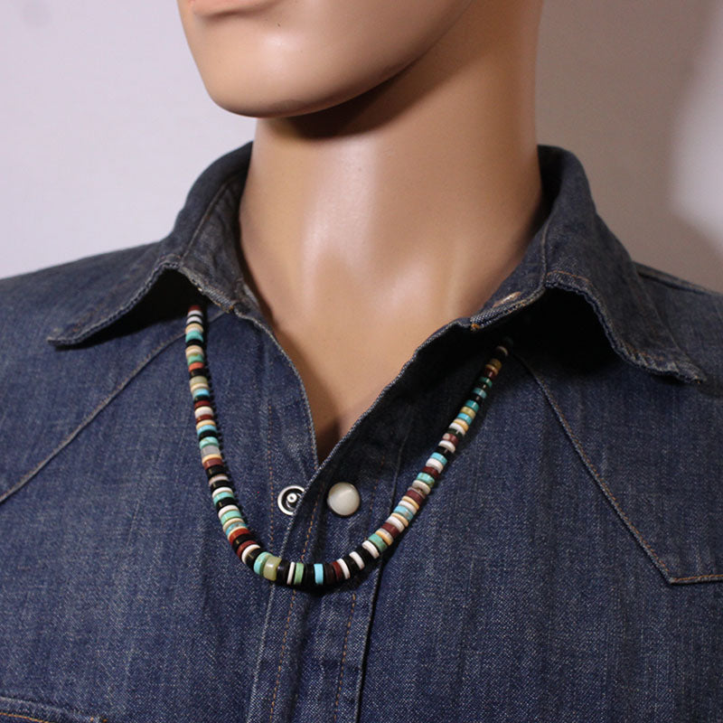 Collar Multi Heishi de Calvin Lovato