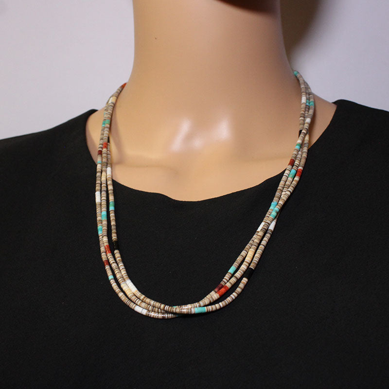 Heishi Necklace by Calvin Lovato