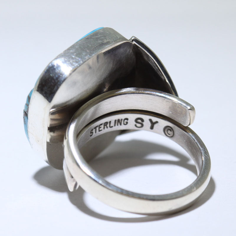 Asul na Gem Ring ni Steve Yellowhorse