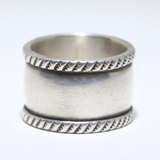 Coin Silver Ring by Perry Shorty- 10