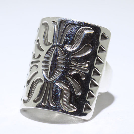 詹妮弗·柯蒂斯设计的银戒指- 7.5号