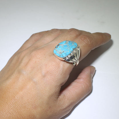 Bague Pierre Bleue par Steve Yellowhorse