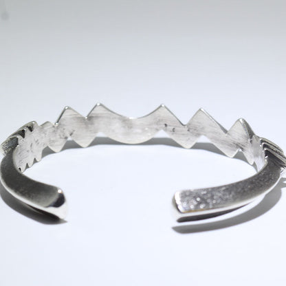 Pulsera de plata de Aaron Anderson 5-1/4"