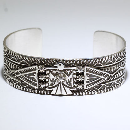 Silver Bracelet by Darrell Cadman 5-1/2"