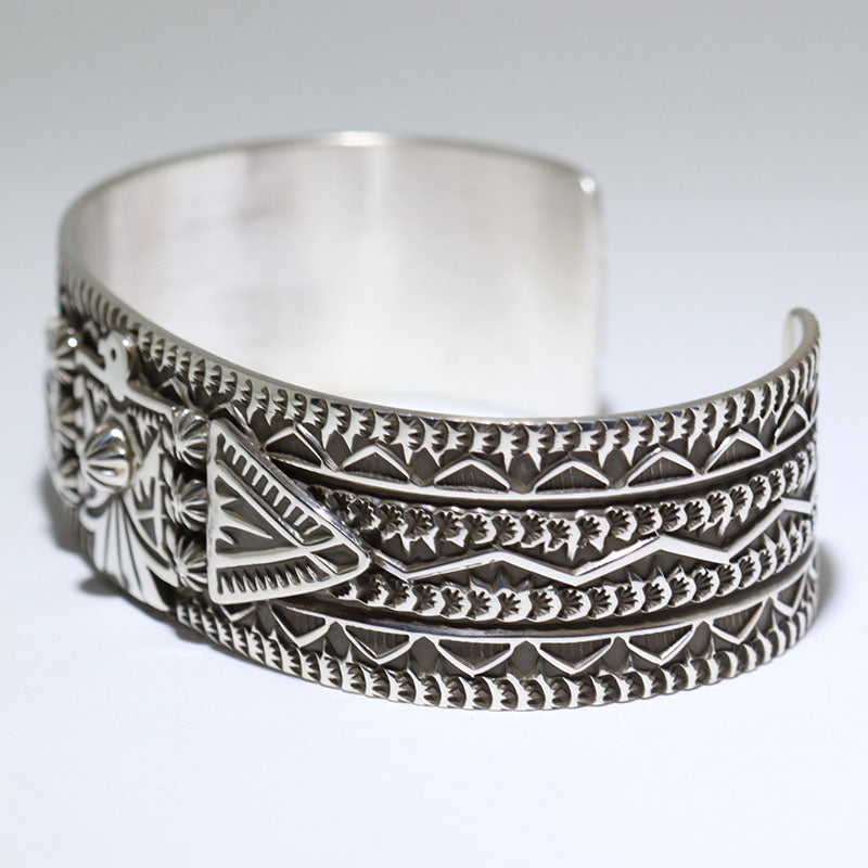 Silver Bracelet by Darrell Cadman 5-1/2"