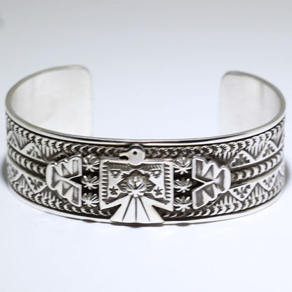 Silver Bracelet by Darrell Cadman 5-1/4"