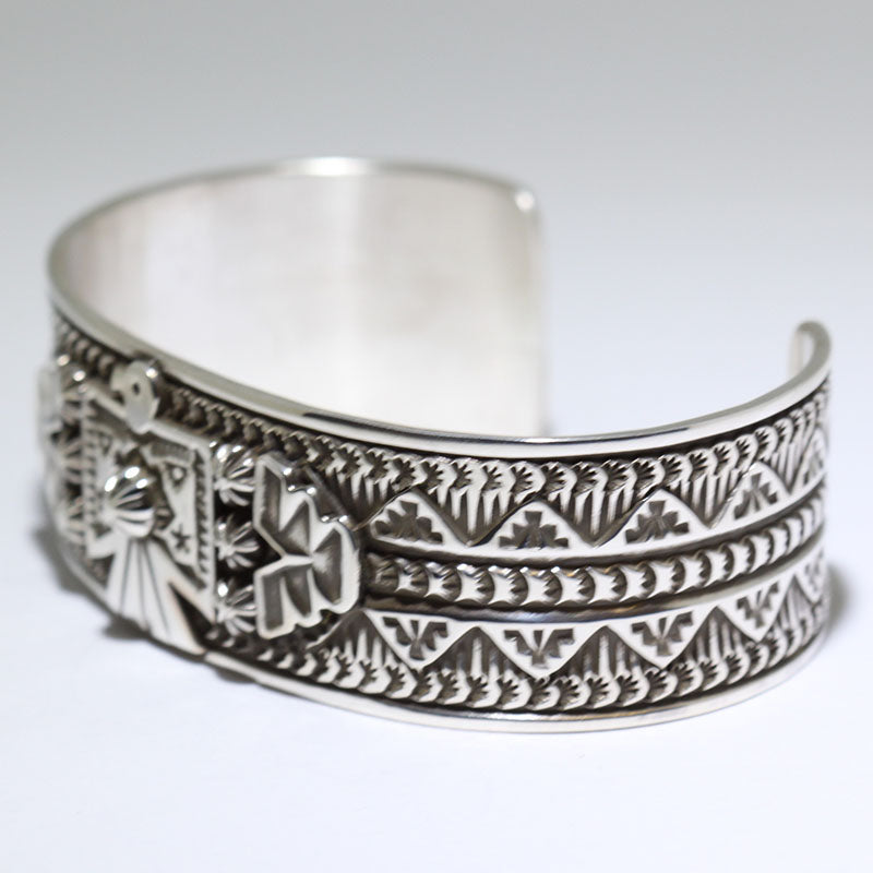 Silver Bracelet by Darrell Cadman 5-1/4"