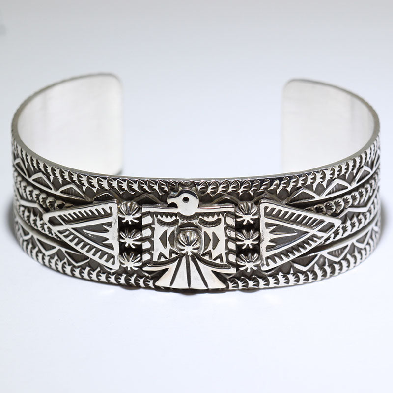 Silver Bracelet by Darrell Cadman 5-1/2"