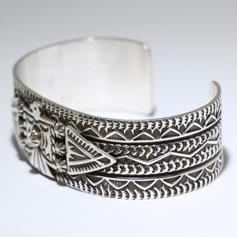 Silver Bracelet by Darrell Cadman 5-1/2"