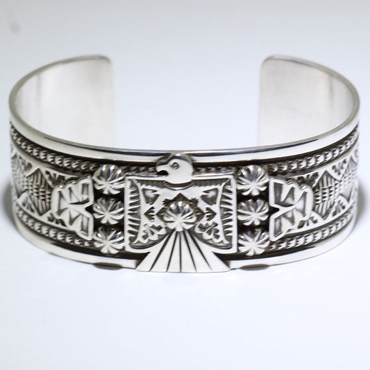 Silver Bracelet by Darrell Cadman 5-3/4"