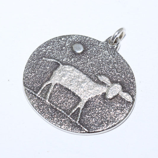 Silver Pendant by Darryl Begay