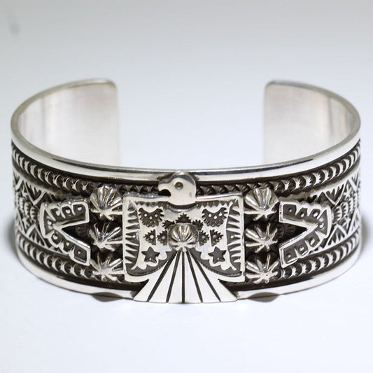 Silver Bracelet by Darrell Cadman 5-1/4"