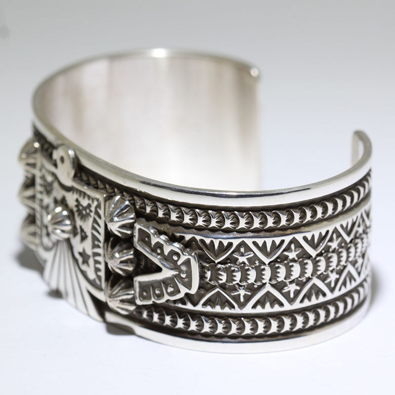 Pulsera de plata por Darrell Cadman 5-1/4"