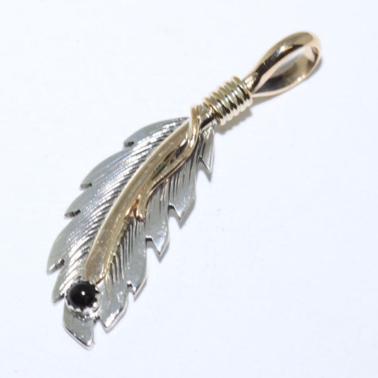 Feather Pendant by Tanya Mace