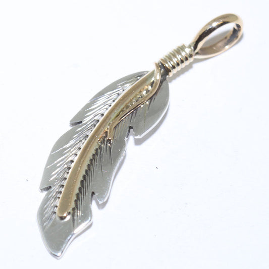 Feather Pendant by Tanya Mace