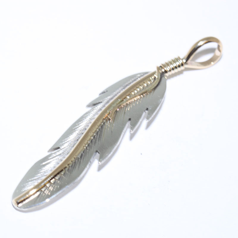 Feather Pendant by Tanya Mace