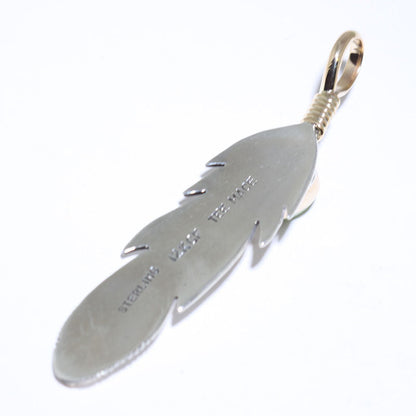 Feather Pendant by Tanya Mace
