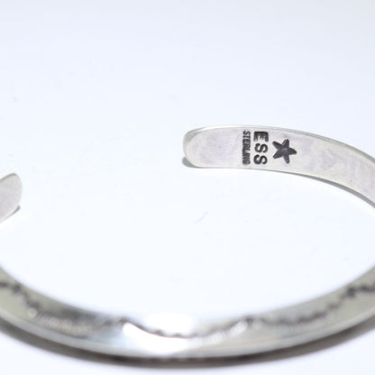 Bracelet en argent par Eddison Smith 5-1/2"