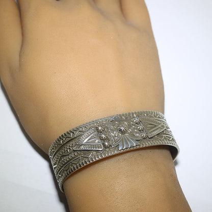 Silver Bracelet by Darrell Cadman 5-1/2"