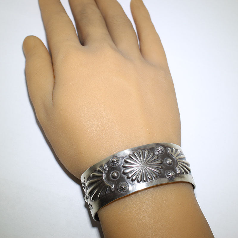 Silver Bracelet by Ervina Bill 5-3/4"