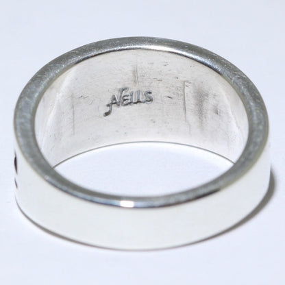Inlay-Ring von Albert Nells Größe 8
