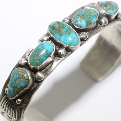 Turq Mtn Bracelet by Shelia Tso 5-7/8"