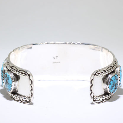 Bracelet en turquoise par Navajo 6-3/8"