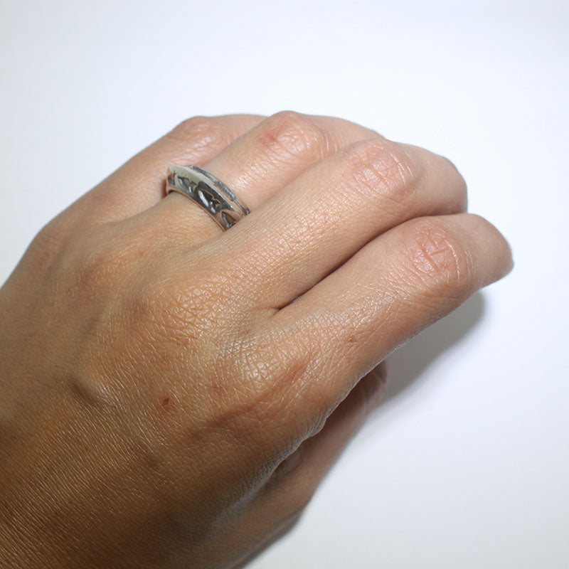 แหวนเงินโดยซันไชน์ รีฟส์ - ขนาด 6.5