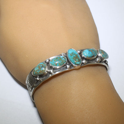 Turq Mtn Bracelet by Shelia Tso 5-7/8"