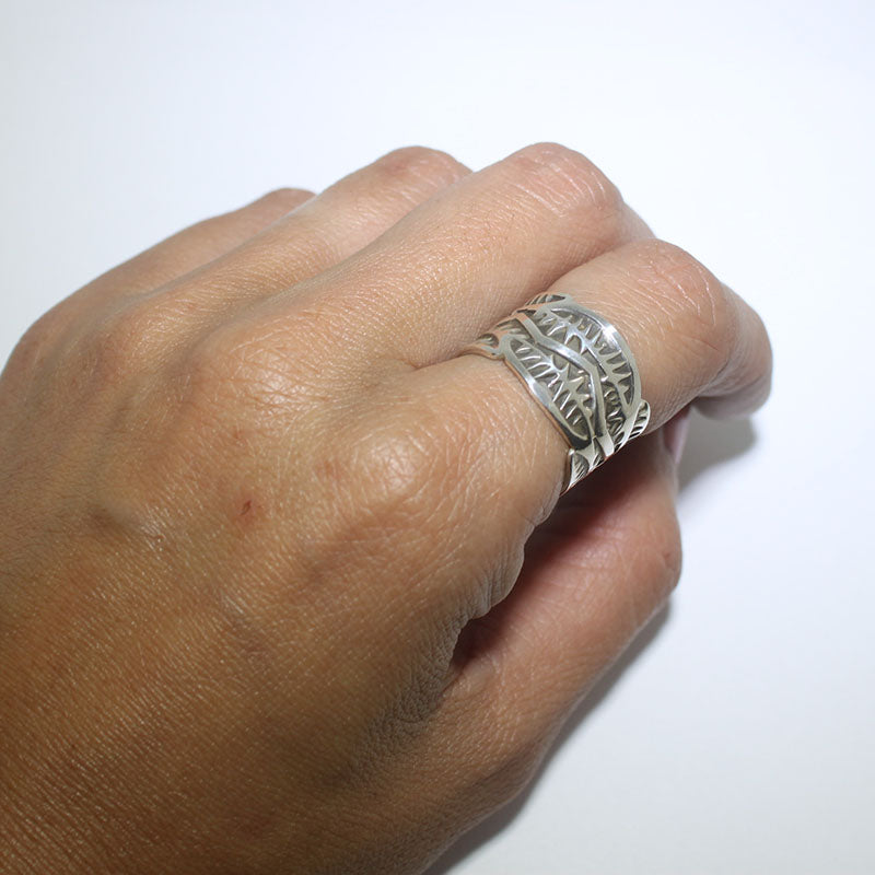 Bague en argent par Darrell Cadman - Taille 7.5