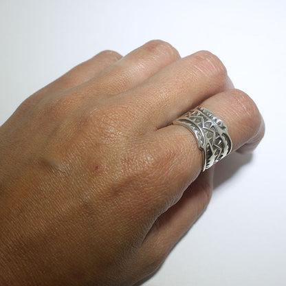 達雷爾·卡德曼的銀戒指 - 7.5號