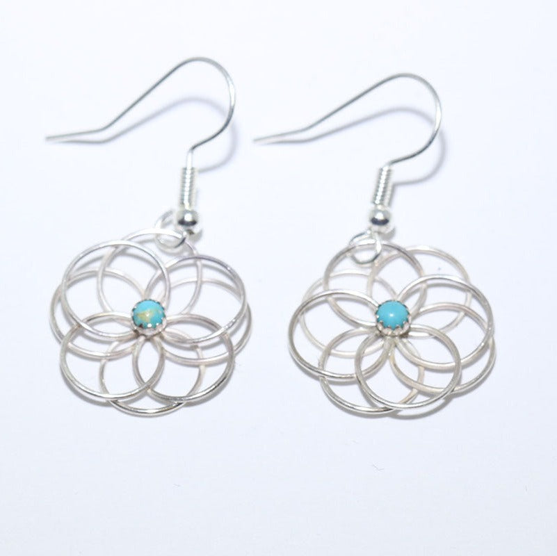 Boucles d'oreilles turquoise par Navajo