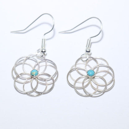 Boucles d'oreilles turquoise par Navajo