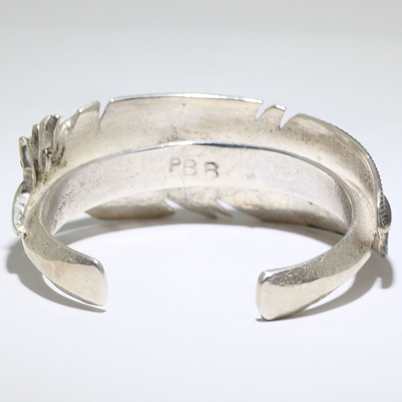 Silver Bracelet by Philander Begay 4-7/8"