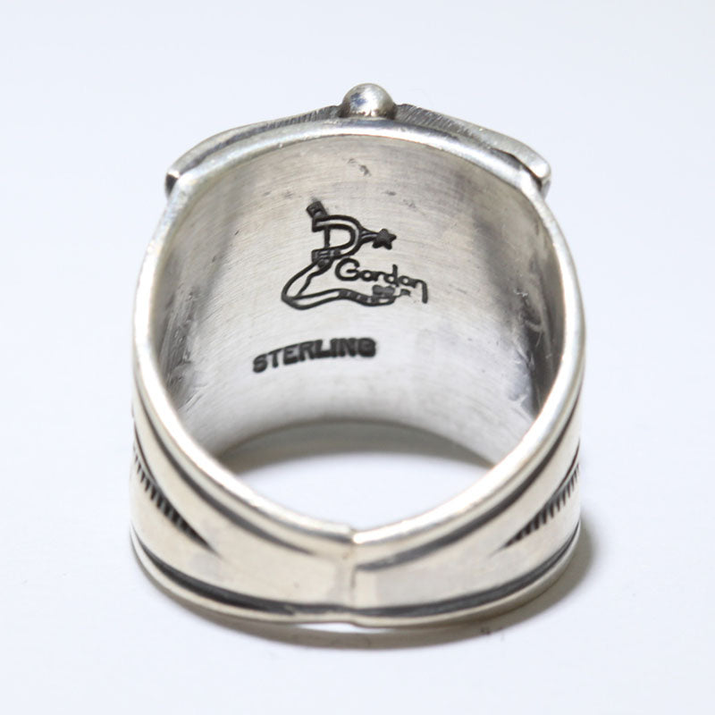 Handgestempelter Ring von Delbert Gordon Größe 8.5