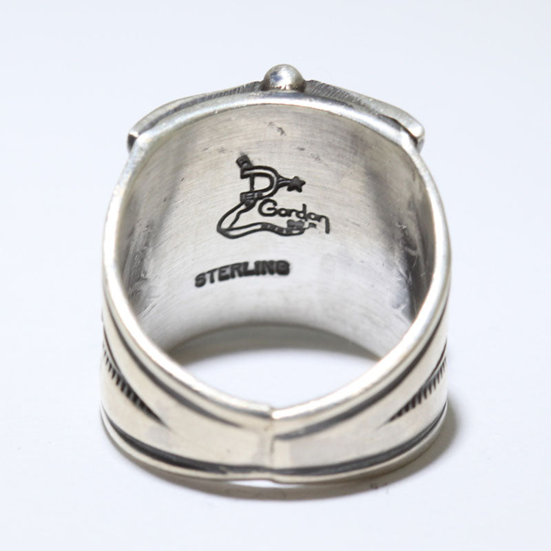 Hand Stamped Ring by Delbert Gordon Size 8.5