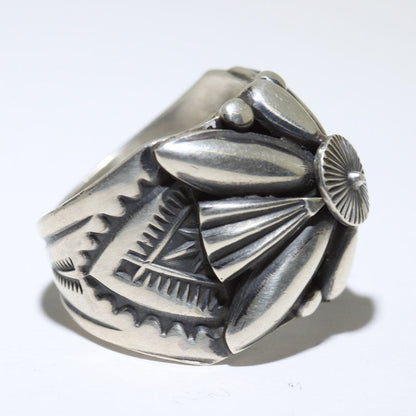 Кольцо с ручной штамповкой от Дельберта Гордона, размер 9.5
