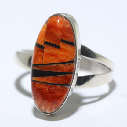 Bague incrustée par les Navajos taille 9,5