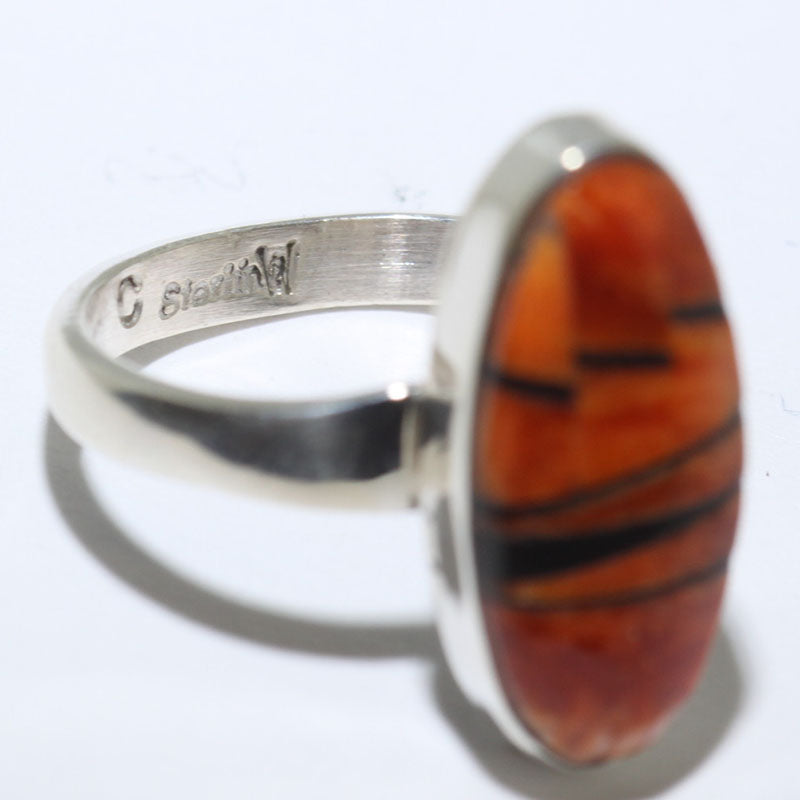 Inlay Ring by Navajo size 9.5