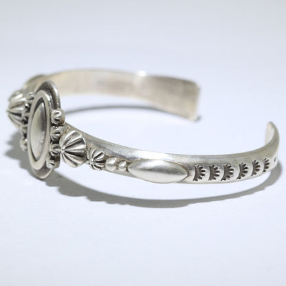 Silver Bracelet by Thomas Jim 5-5/8"