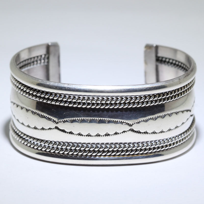 Pulsera de plata por Navajo 5-3/8"